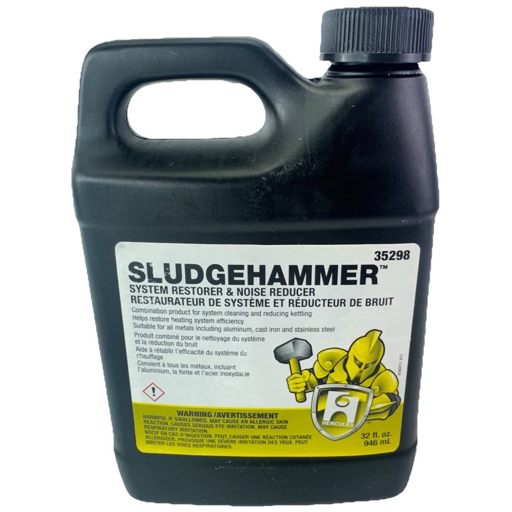 Hercules Sludgehammer 35298 System Restorer Noise Reducer 32oz Boiler Cleaner